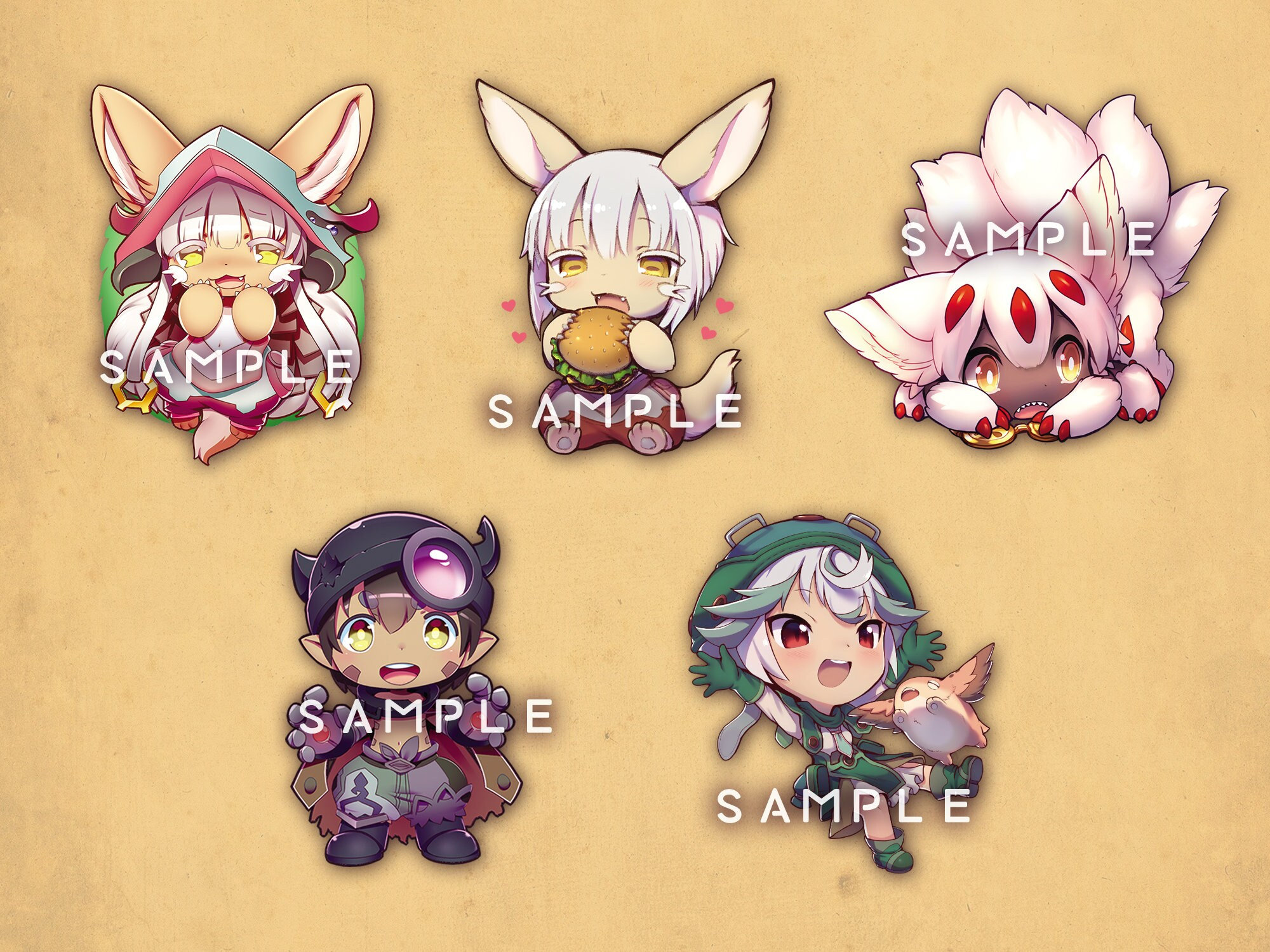 D7] Made in abyss dawn of the deep soul movie anime season 2 characters  faputa sosu cute chibi fanart - pocket size Sticker for Sale by  Animangapoi