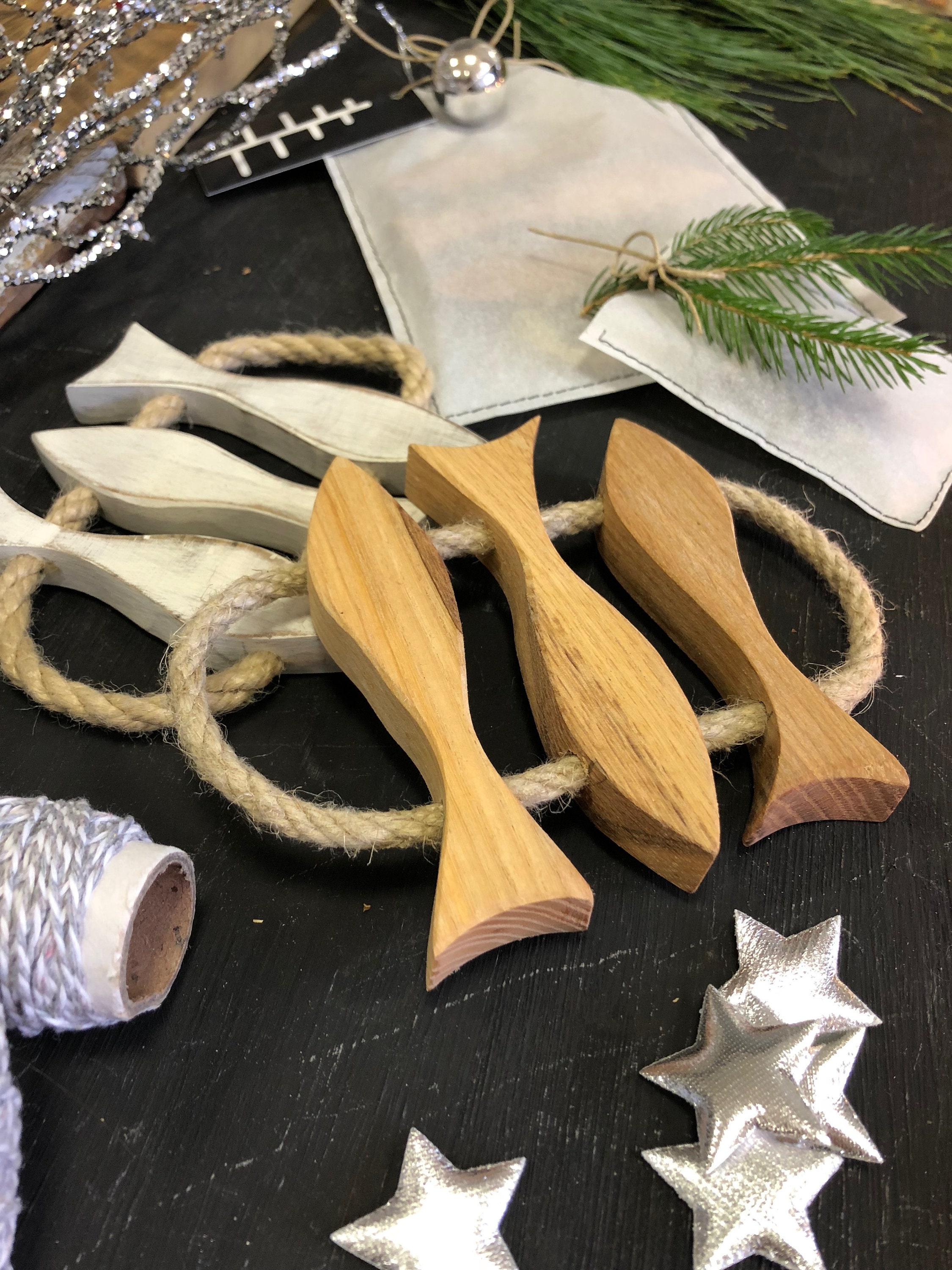 Trivet en Bois/Poisson Trivet Hot Pad Wooden Pot Holder Oak Walnut Fish Home Decor