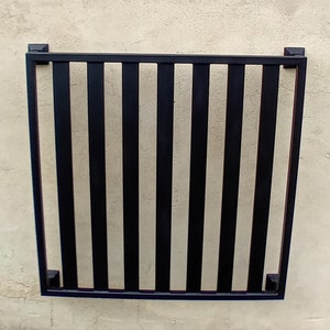 Industrial Steel French Balcony Railing | Modern Window Balustrade | Custom Outdoor Handrail | Architectural Metal