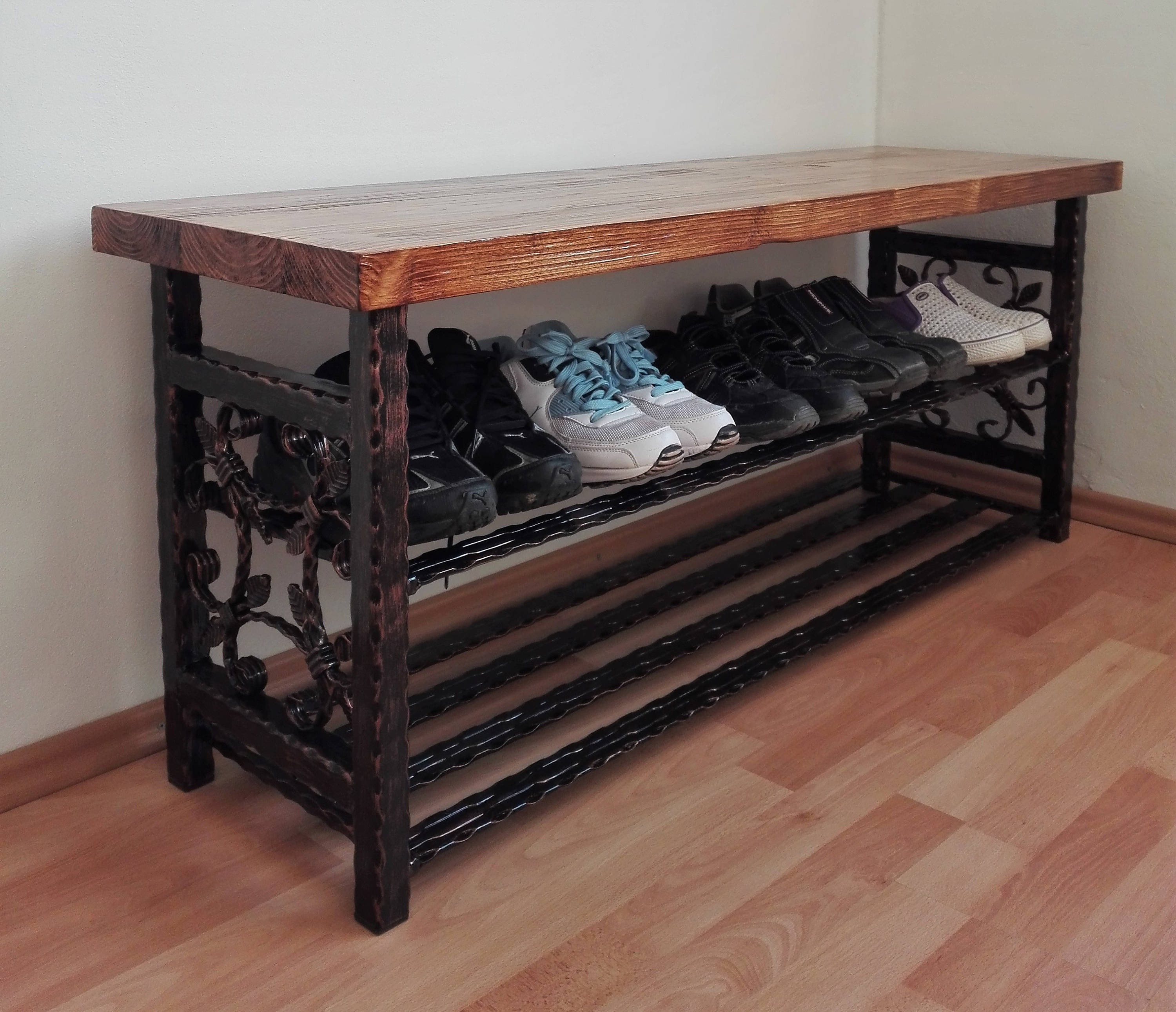 Hallway Set Shoe Bench Coat Rack Hooks Shelf Hanger Storage Etsy Hong Kong