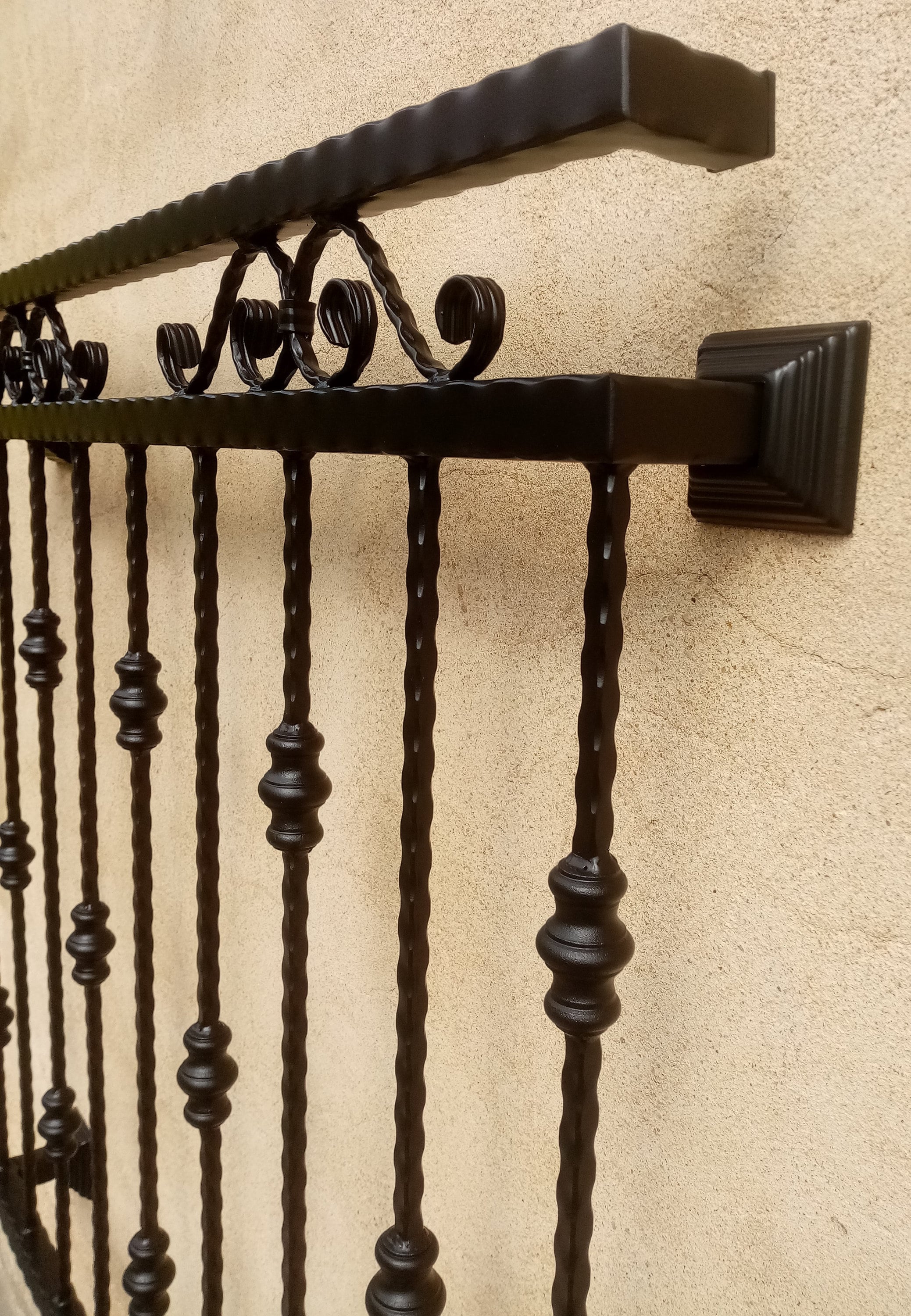 Vintage Wrought Iron French Balcony Railing Unit Handmade - Etsy