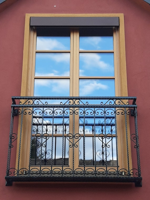 Barandilla de balcón de hierro forjado francés Vintage barandillas  barandilla hecha a mano -  México