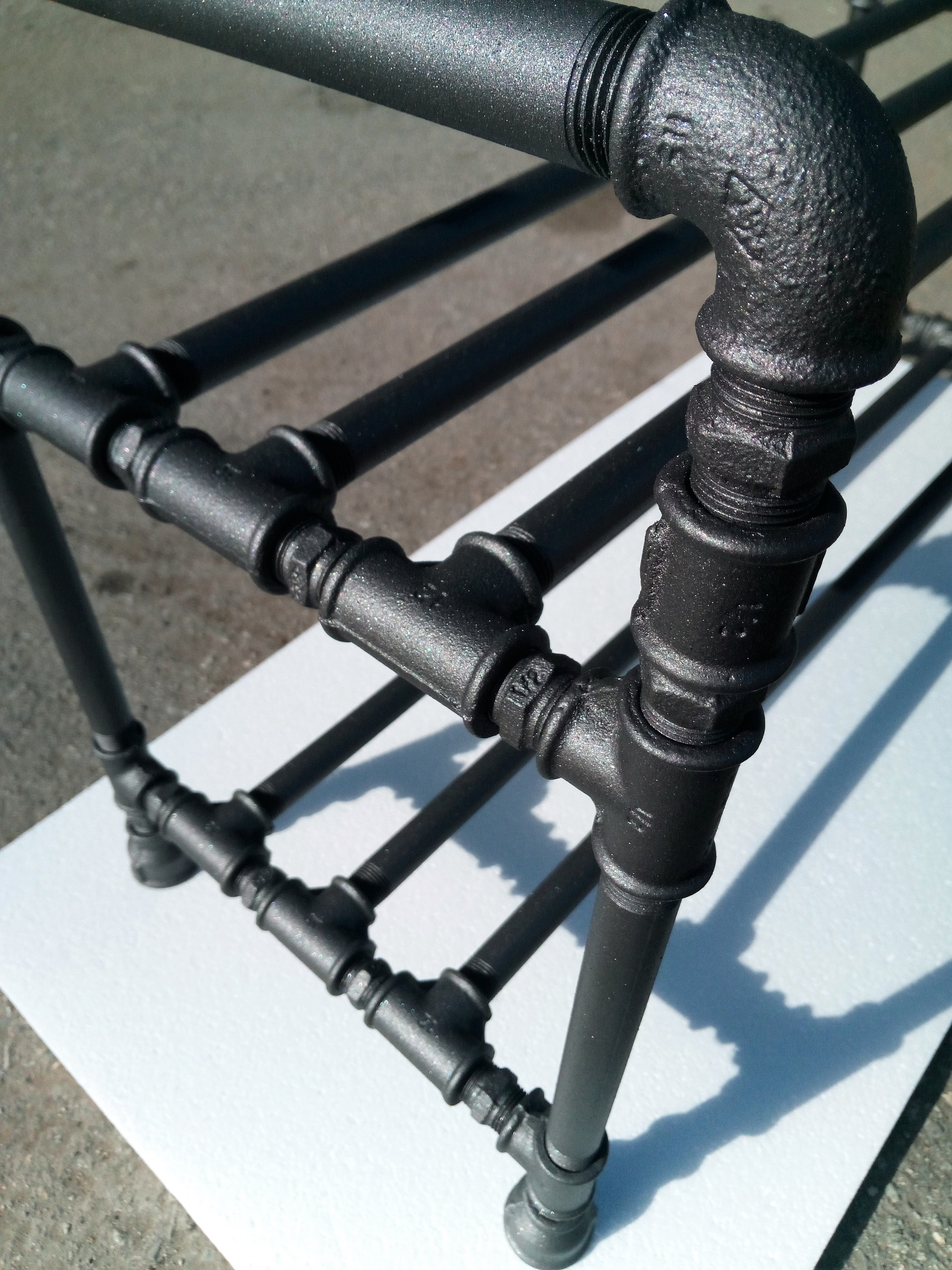 Industrial Shoe Rack Pipe Plumbing Shelf Shoe Storage Shoe Etsy