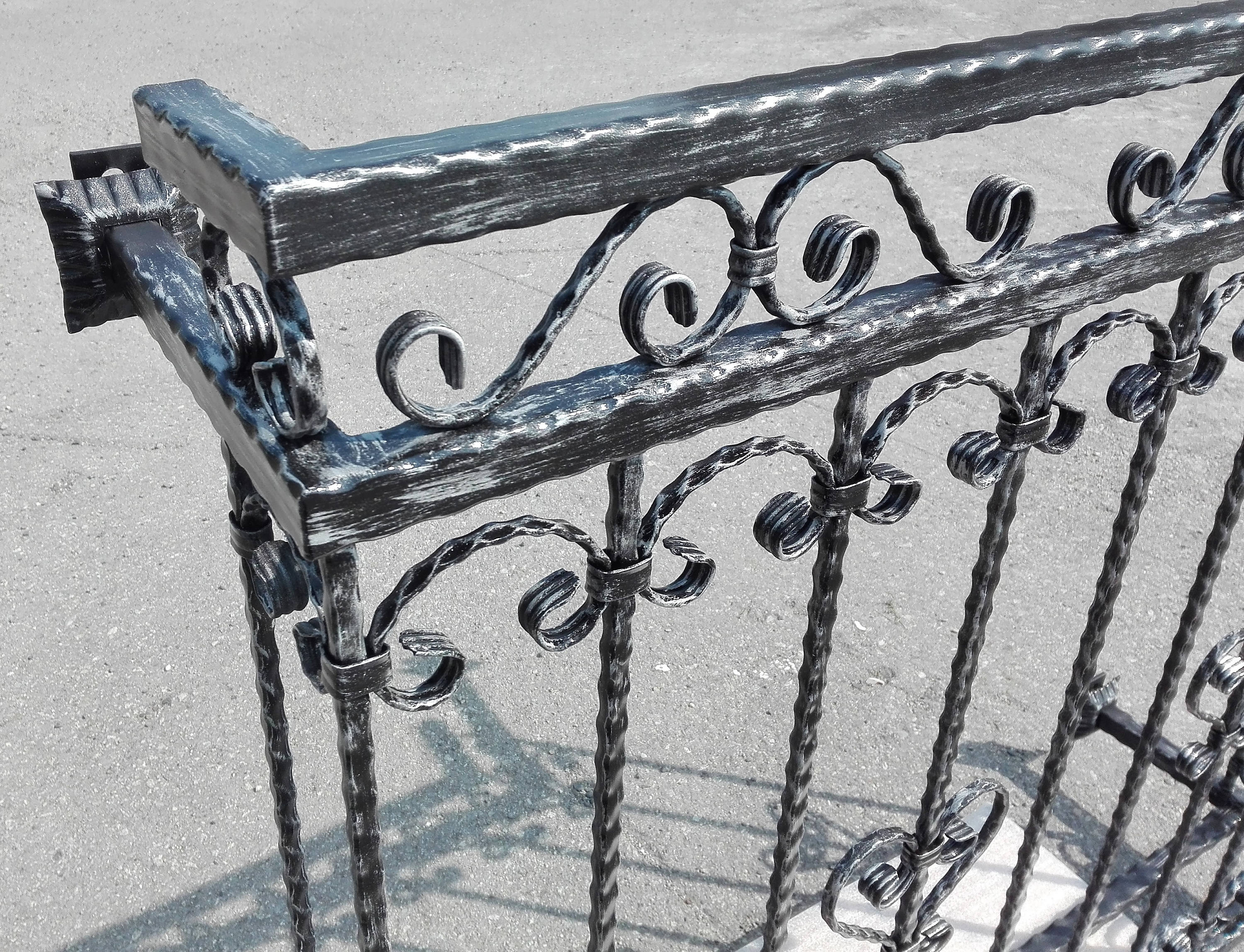 Vintage Wrought Iron French Balcony Railing Unit Balustrades | Etsy