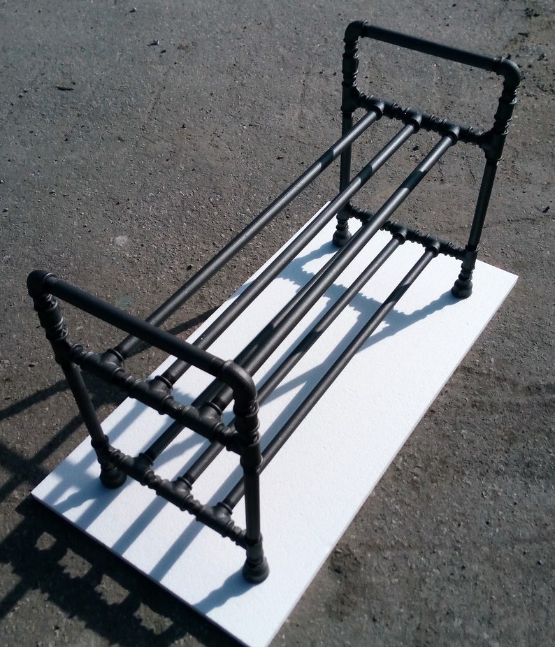 Industrial Shoe Rack Pipe Plumbing Shelf Shoe Storage Shoe Etsy