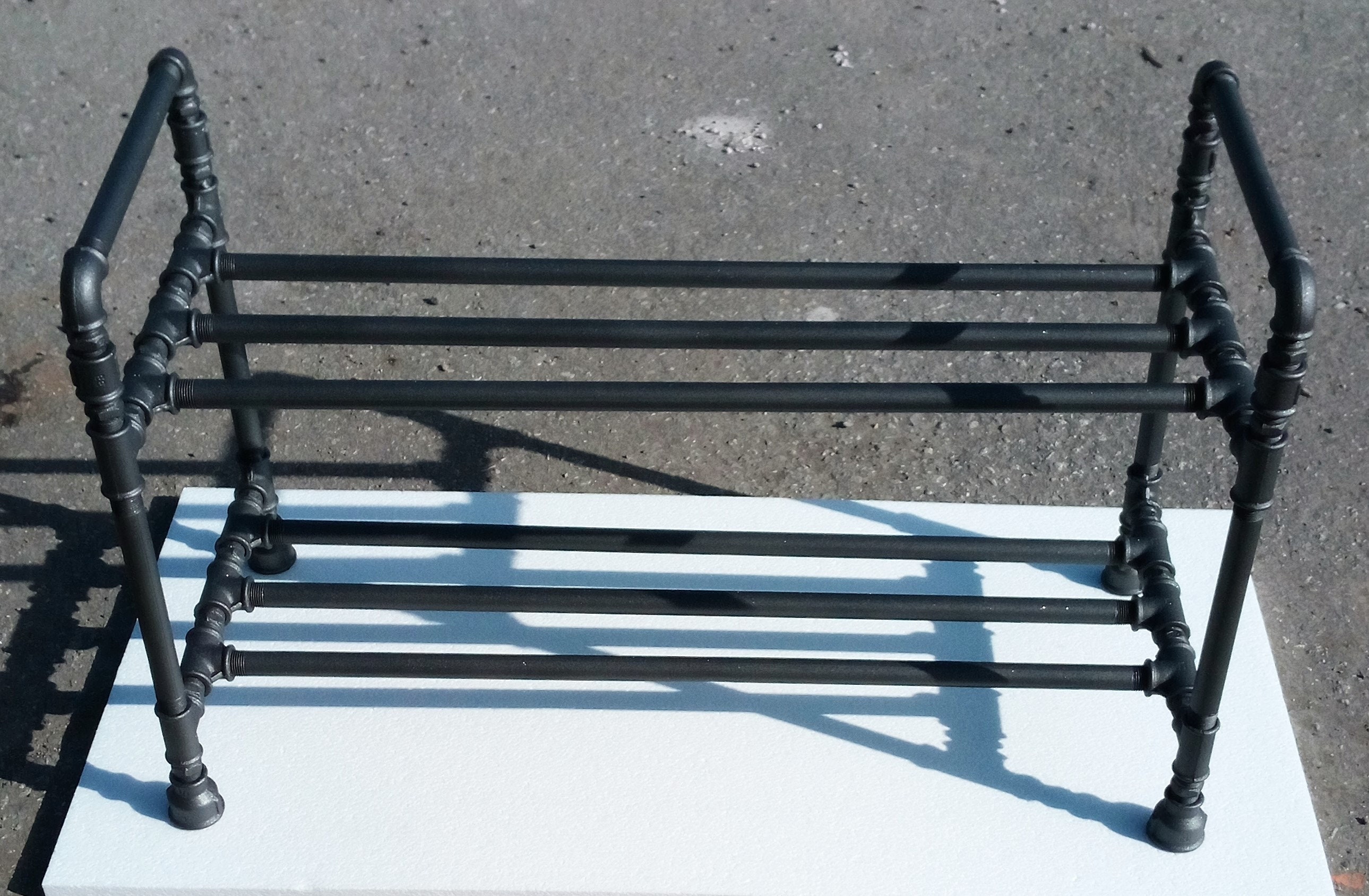 Industrial Shoe Rack Pipe Plumbing Shelf Shoe Storage Shoe Etsy Ireland