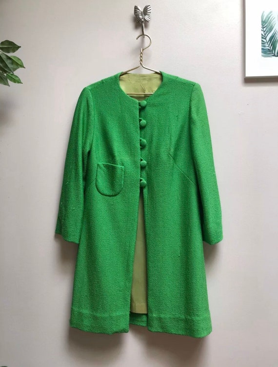Vintage lime Green coat