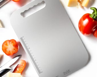 Stainless steel Ti Chopping Board, Upgraded material Food grade 304 SS grade, Cutting Boards for Kitchen -Double Sided long lasting 3 sizes