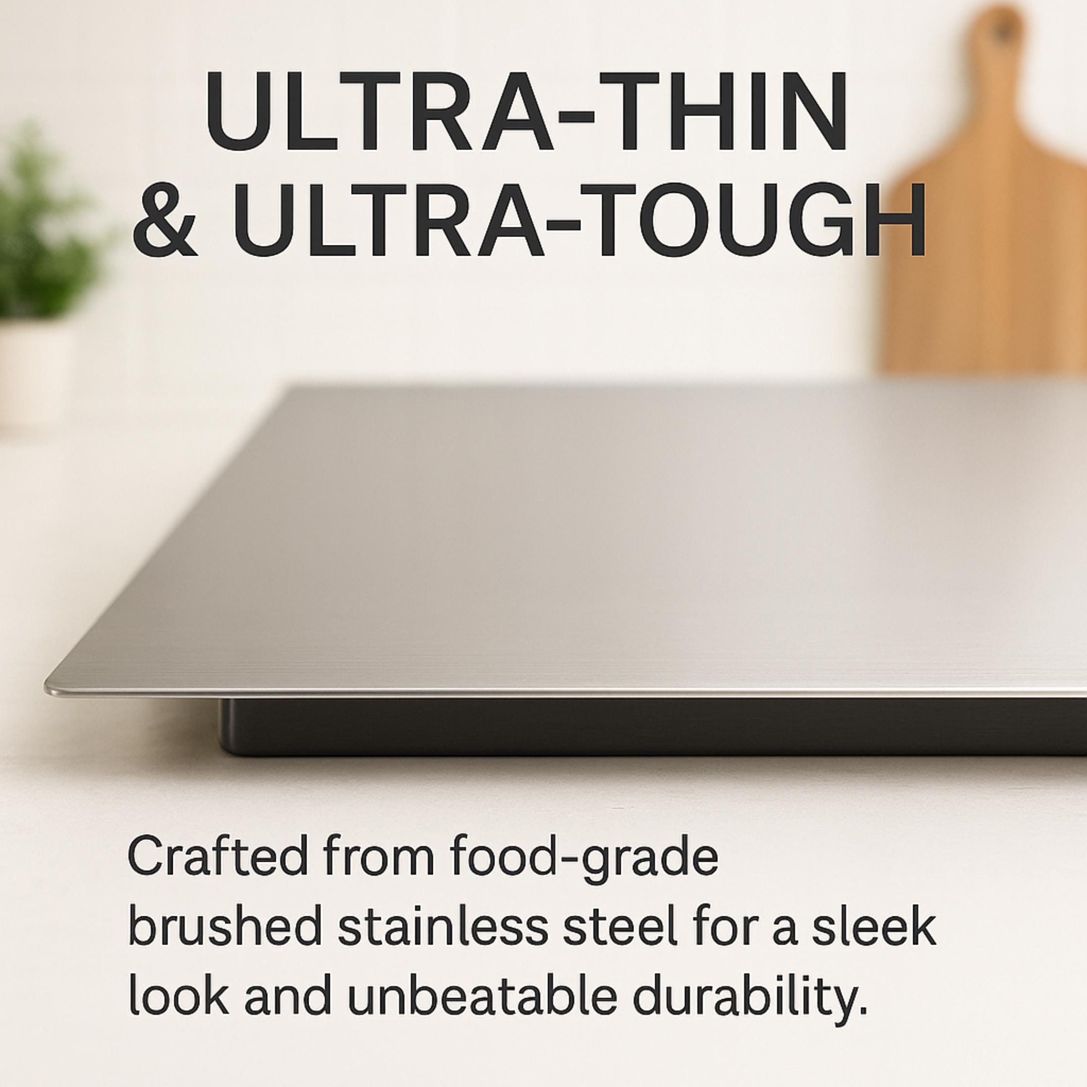 Stove Top Cover Brushed Stainless Steel : Food-safe Kitchen Counter ...
