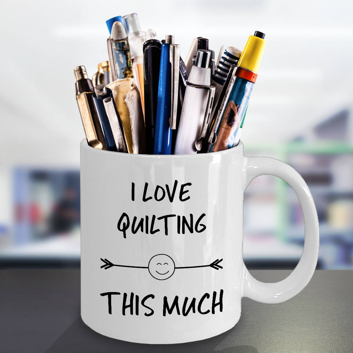Funny Coffee Mug I Love Quilting This Much Quilter Mug Gift for