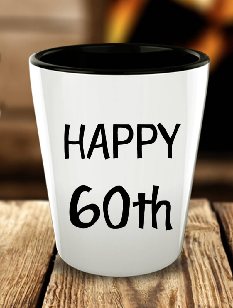 60th Birthday Shot Glasses Set of 25 Shotglasses Custom Etsy