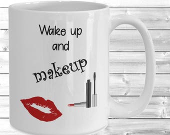 Makeup Mug ~ Lipstick Mug ~ Fashion Mug ~ Chic Coffee Mug ~ Girl Mug ~ Makeup Brush Cup ~ Lipsense ~ Lip Boss ~ Sexy Lips ~ Girl Boss