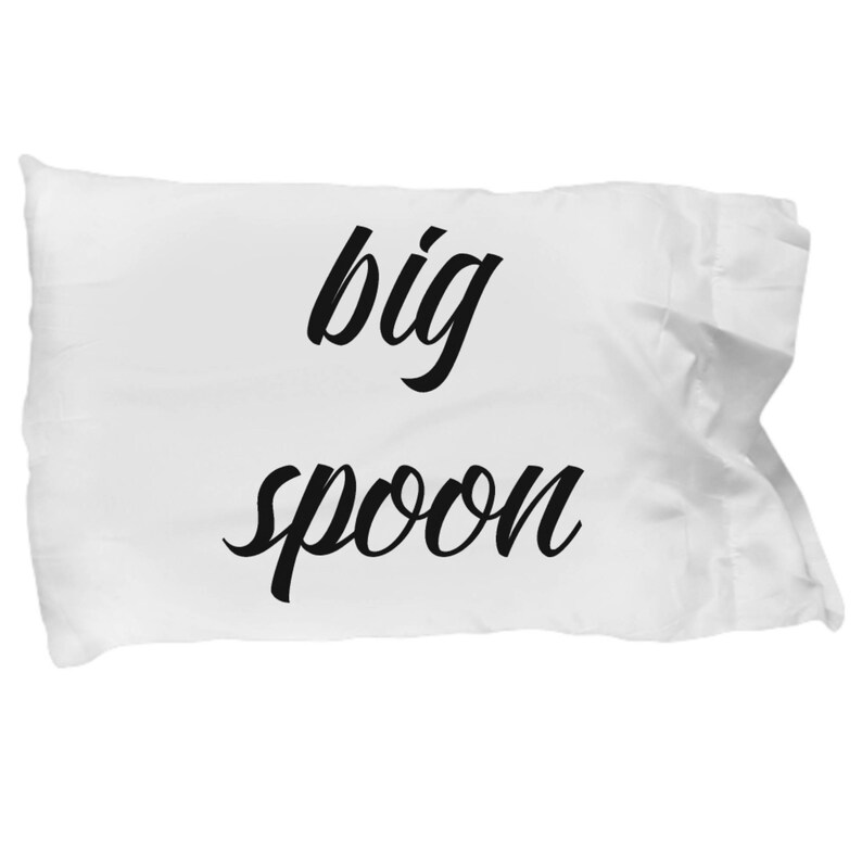 Couples Pillow Cases Big Spoon Little Spoon Microfiber Etsy