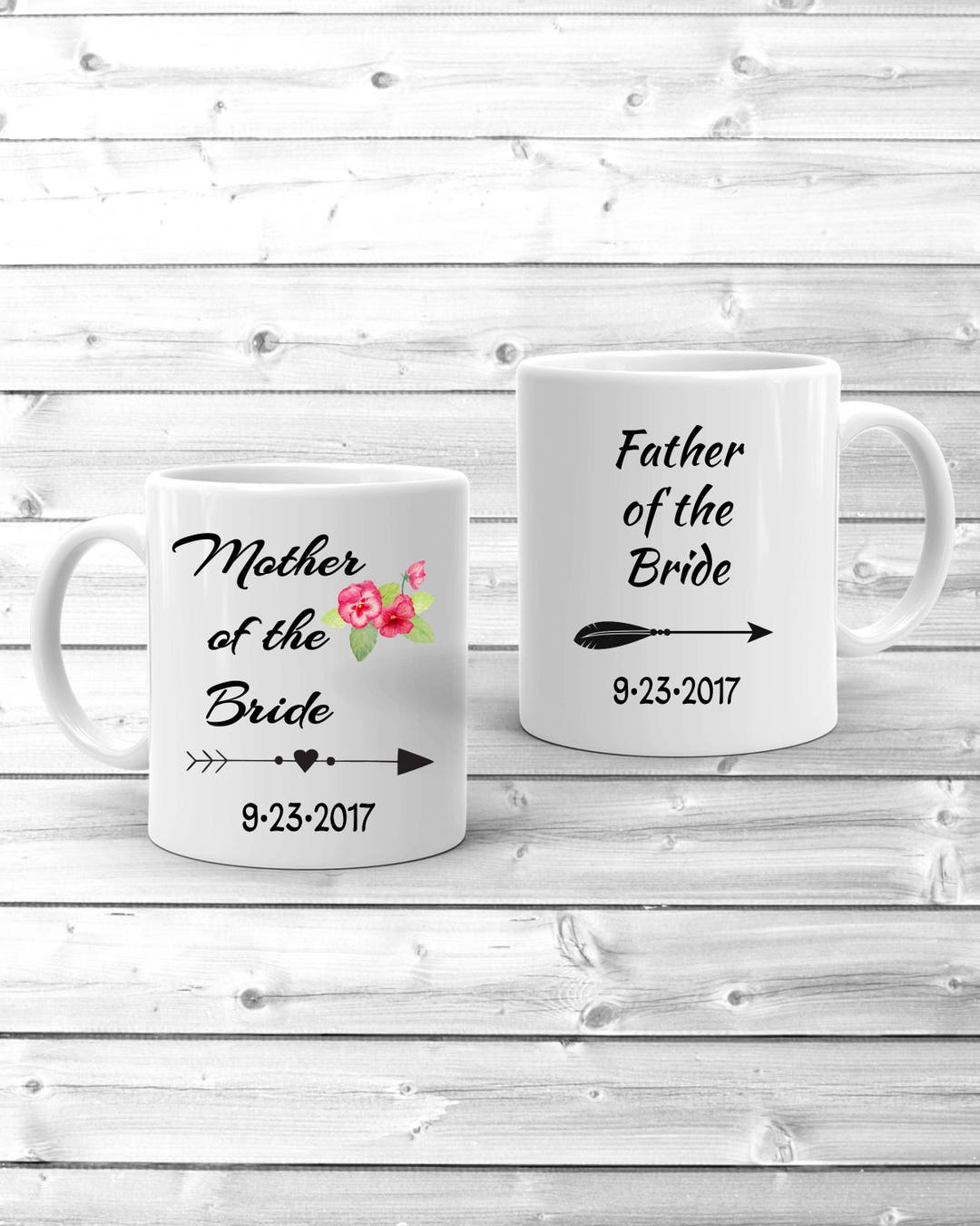 Mother of Bride Mug Father of Bride Mug Mug Set Wedding Etsy