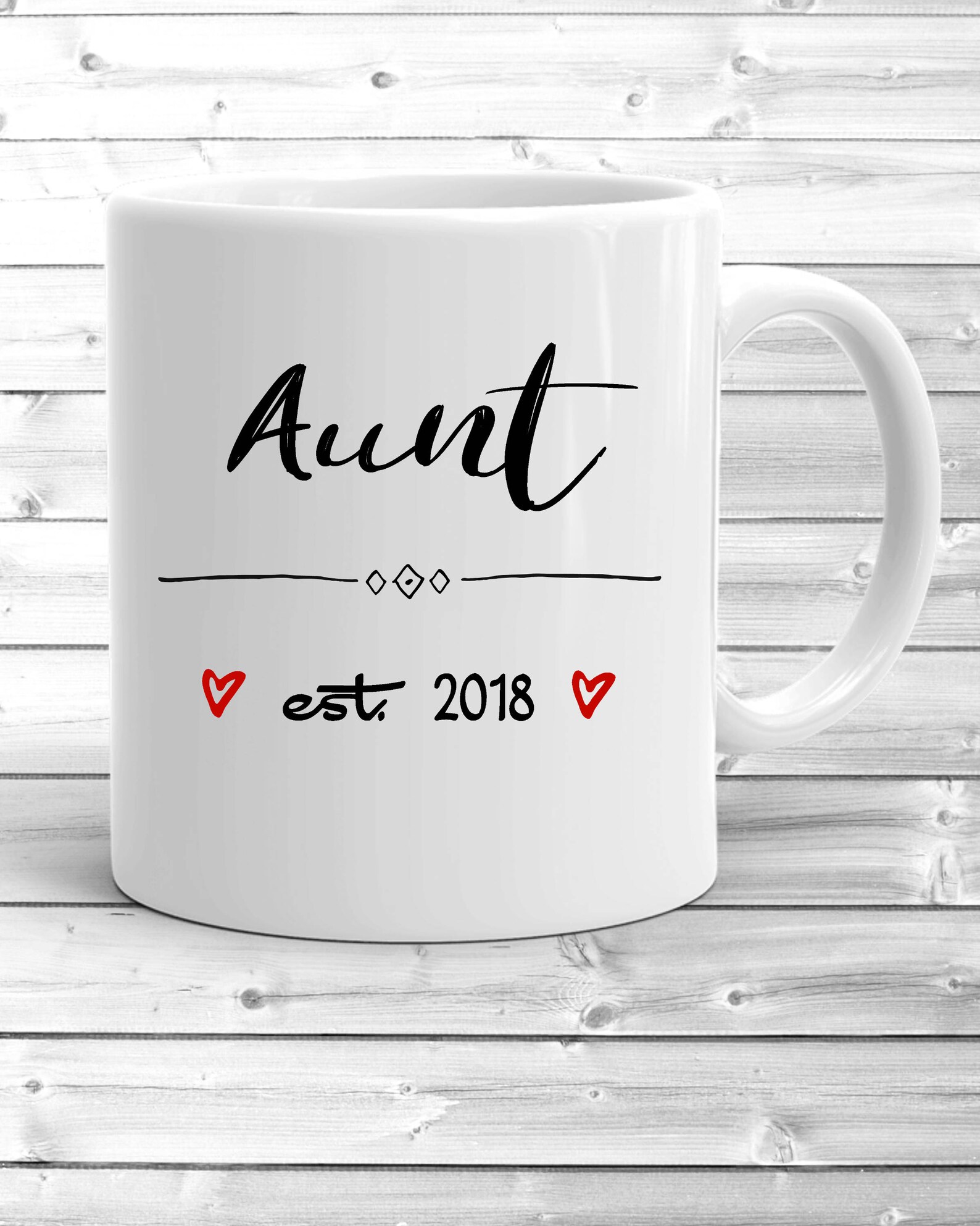 Aunt Uncle Mugs Aunt to Be Gift Uncle to Be Gift Etsy