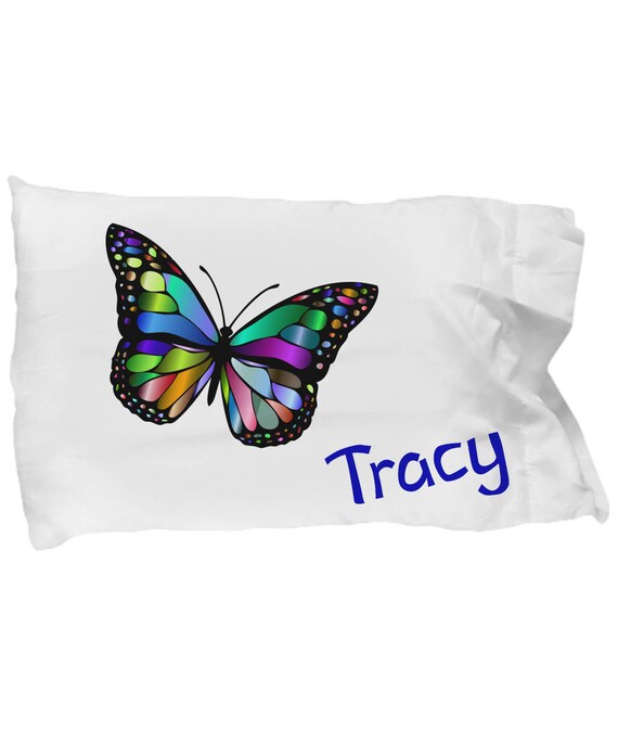 Kids Pillow Case Bright Butterfly Microfiber Pillowcase Etsy