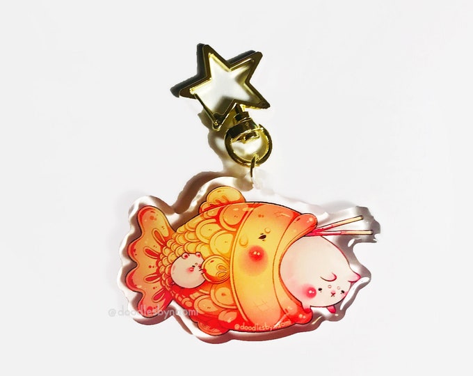 Taiyaki Keychain Cute Food Keychain Cute Snack Keychain | Etsy