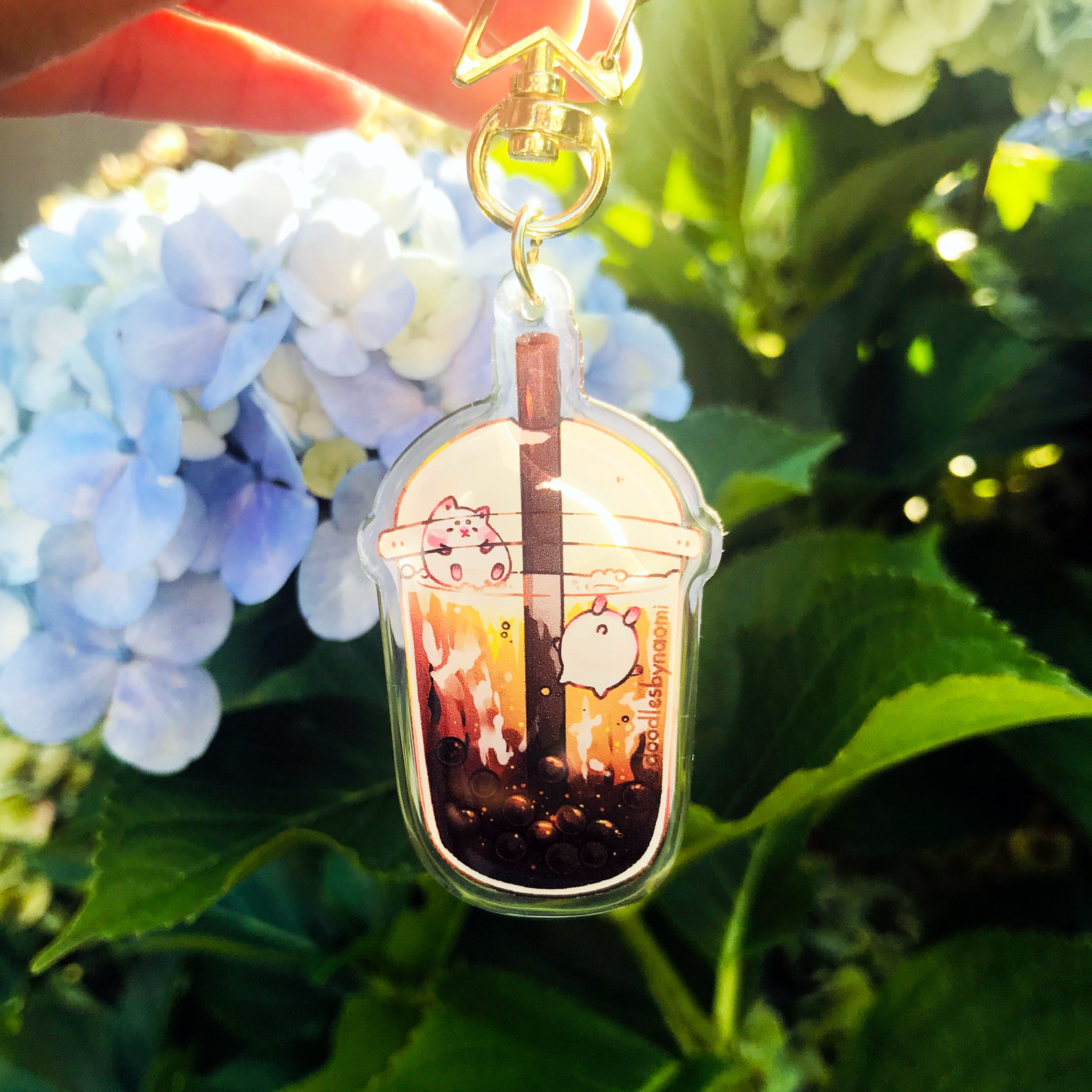 Bubble Tea Keychain Boba Keychain Cute Food Keychain Etsy Canada