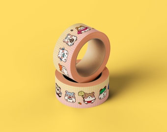 Hamster washi tape | Japanese Anime washi tape | Animal washi tape | Cute washi tape | Washi tape