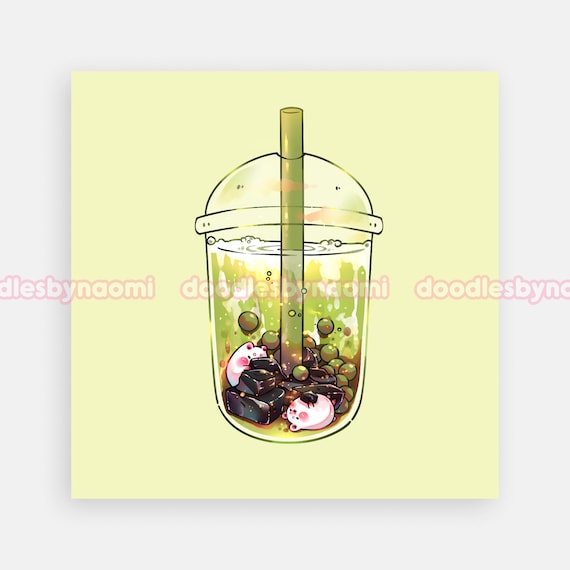 Boba Art Print | Medium Boba Art Print | Medium