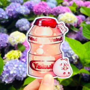 Yakult sticker | Yogurt drink sticker | Cute vinyl sticker | Cute laptop decal