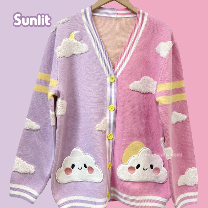 Sweater weather cardigans Cloud cardigan Cute cardigan Kawaii apparel Please read description Sunlit