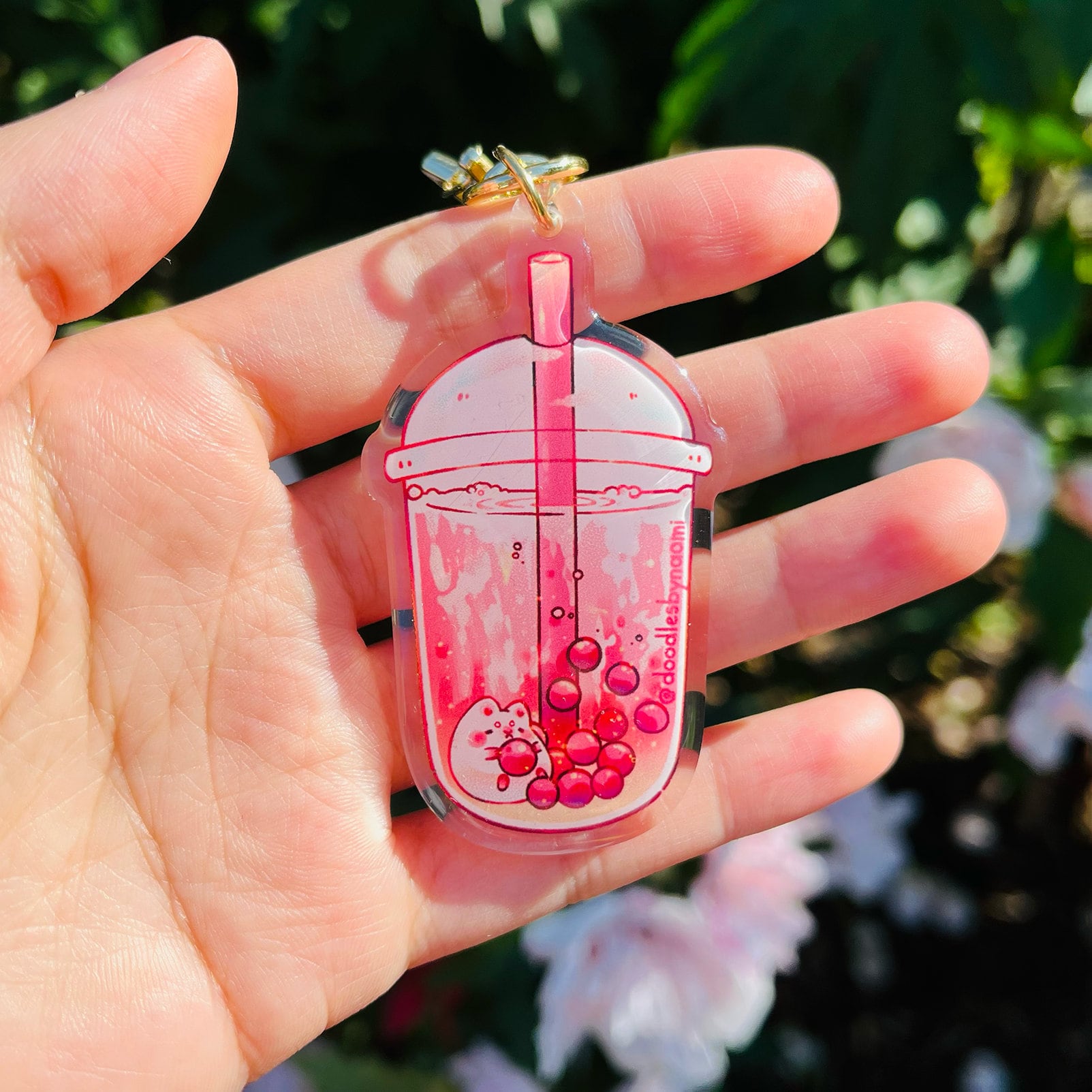 Bubble Tea Keychain Boba Keychain Cute Food Keychain Etsy
