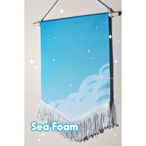 Enamel pin banner Pin display banner Display banner Sea Foam