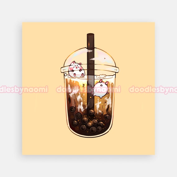 Boba Art Print | Medium Boba Art Print | Medium