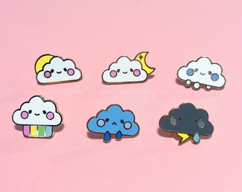 Cloud enamel pin | Cloud pin | Mini pins | Filler pins | Cute enamel pin