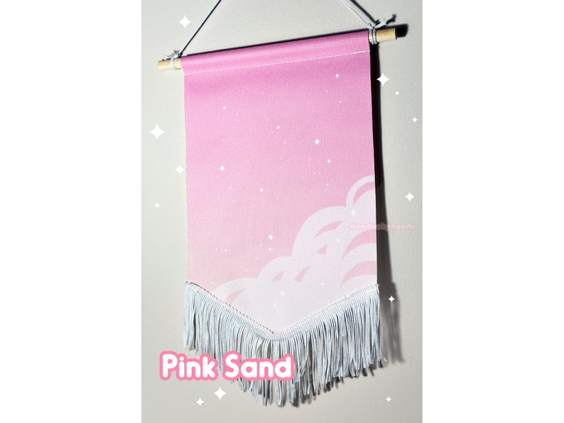 Enamel pin banner Pin display banner Display banner Pink Sand