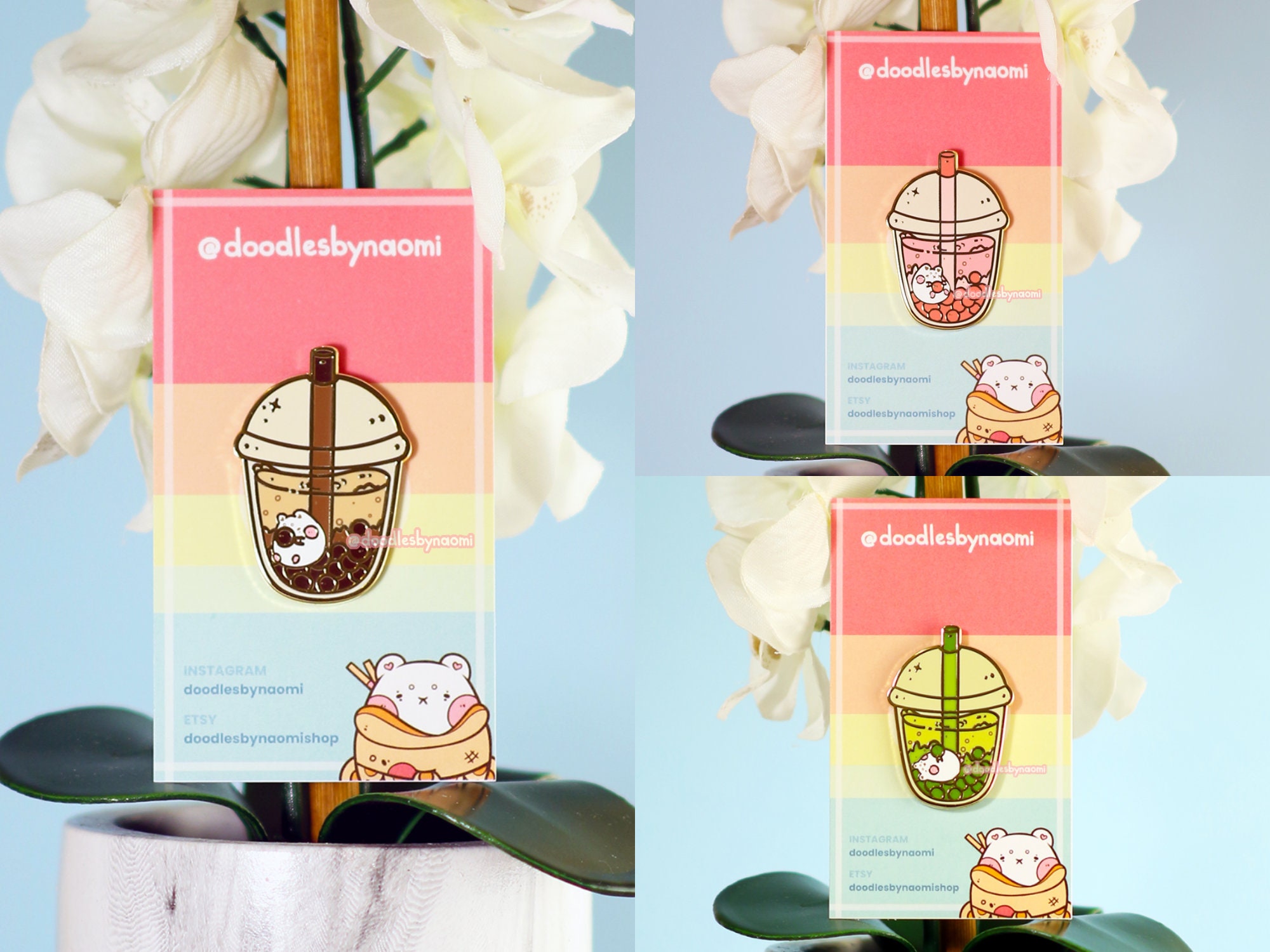 Boba Enamel Pins Bubble Tea Enamel Pins Cute Enamel Pins Etsy Australia