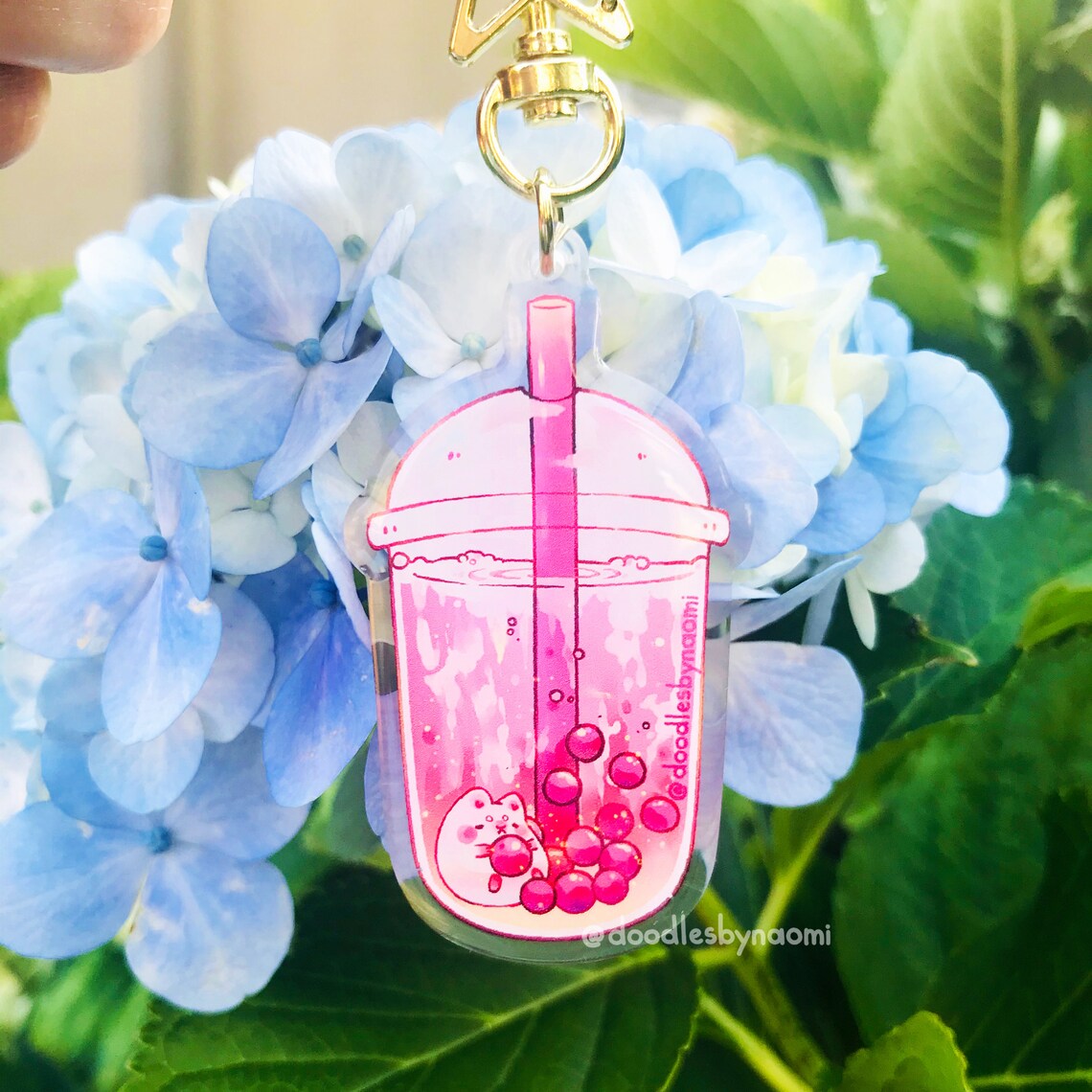 Bubble Tea Keychain Boba Keychain Cute Food Keychain Etsy Canada