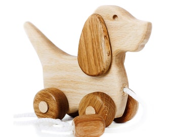 wooden push along toys for toddlers