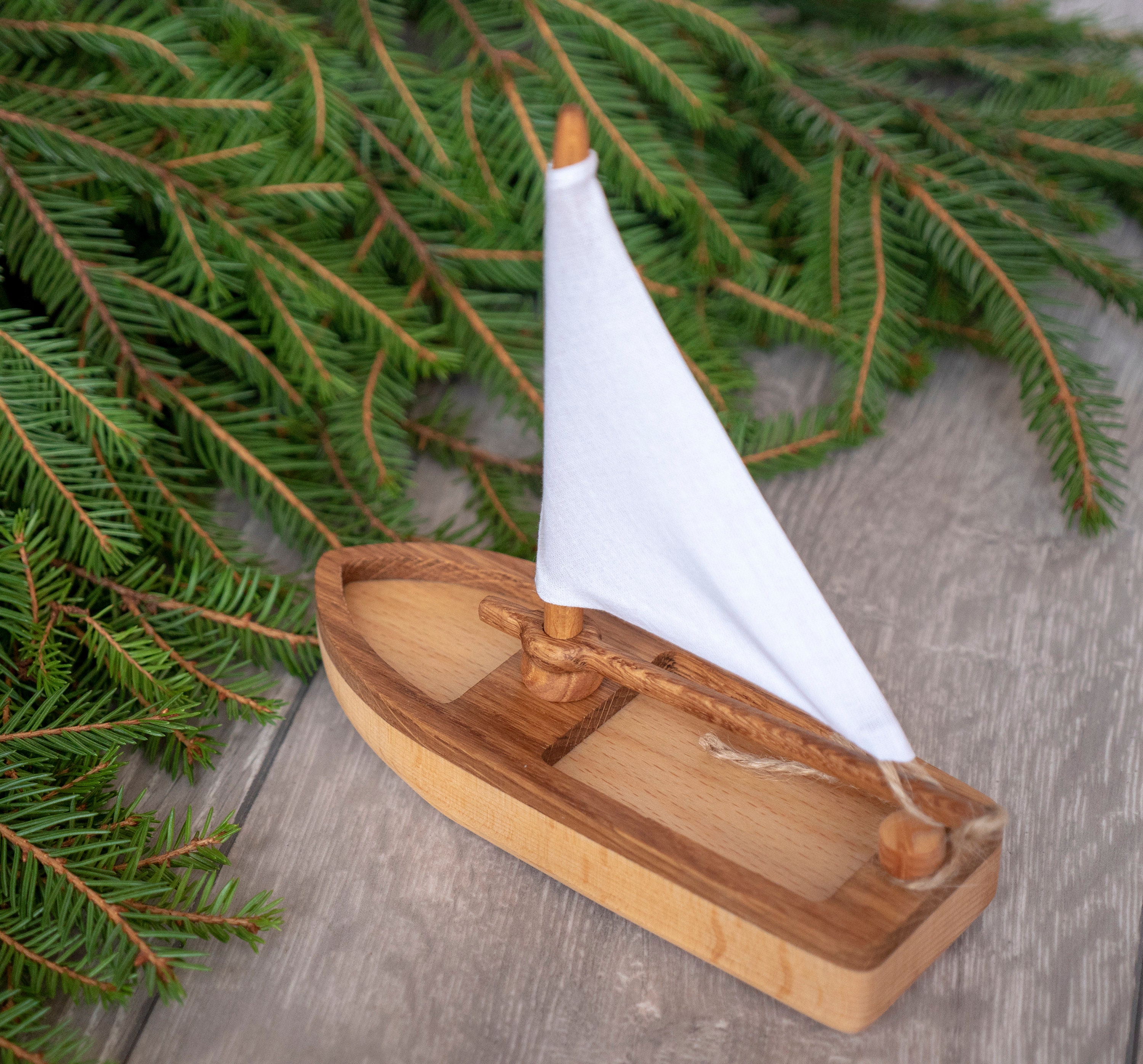 toy sailboat wooden