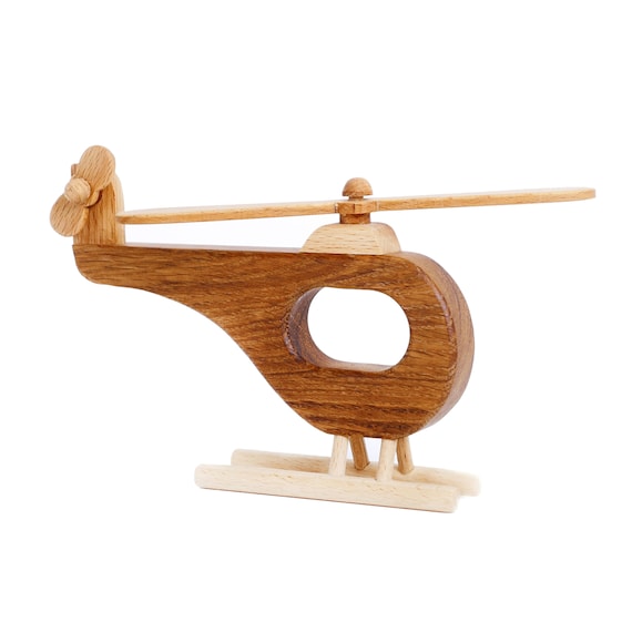 wooden helicopter toy