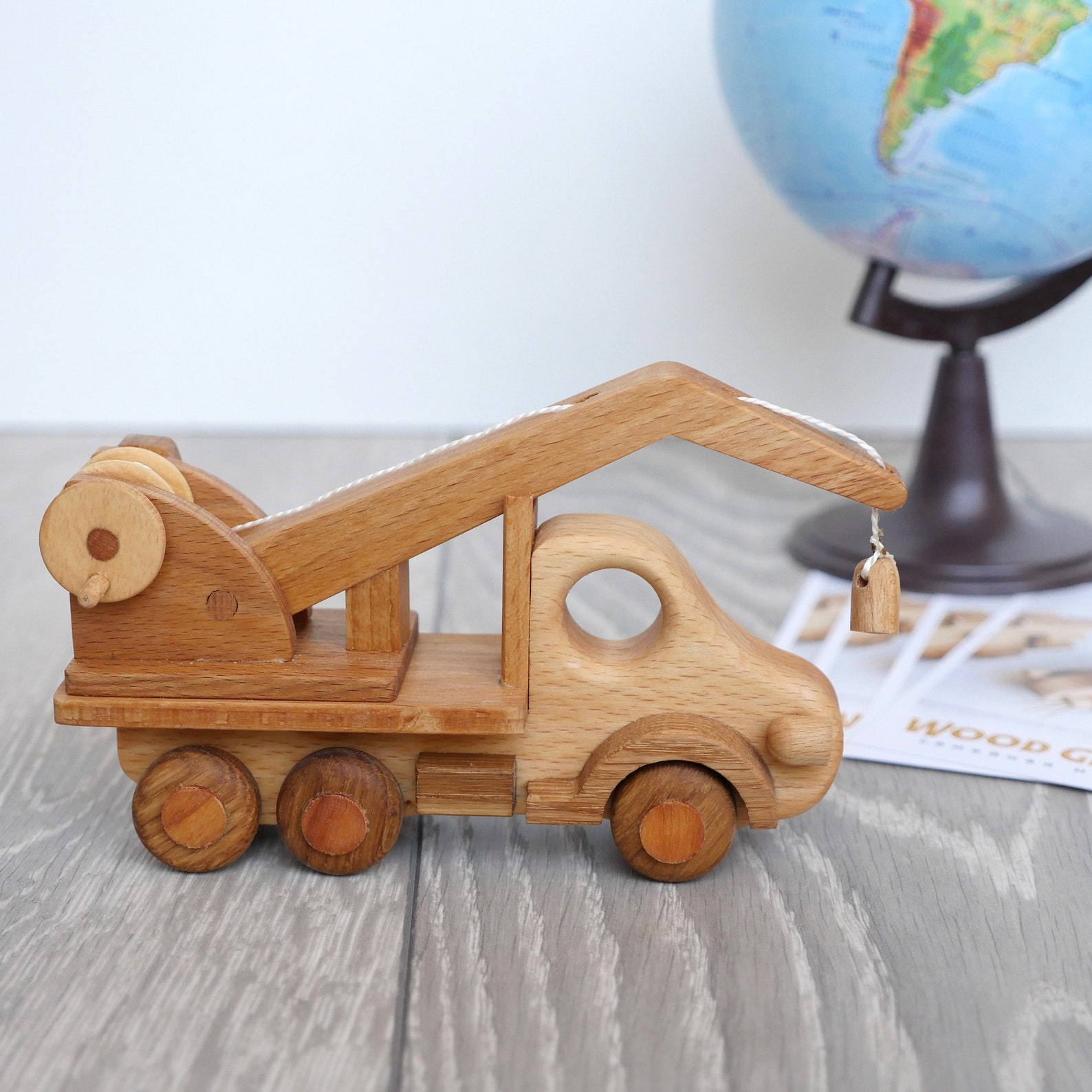 Lifting Crane Wooden Vehicle Toy Gift for Etsy