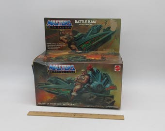 1982 Battle Ram 100% compleet met doos + instructies - HEMAN-actiefiguur (Motu) Masters of the Universe (He-man)