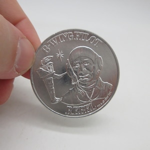 1984 B-Wing Pilot Coin - Star Wars Part - Accessory - Weapon - Kenner Original Action Figure -  Disney - Last 17
