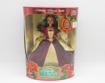 Vintage Rare 1997 Holiday Princess Belle Beauty & the Beast
