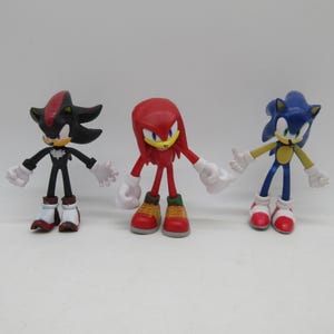 Sonic The Hedgehog + Knuckles + Shadow Figures - Sega Genesis