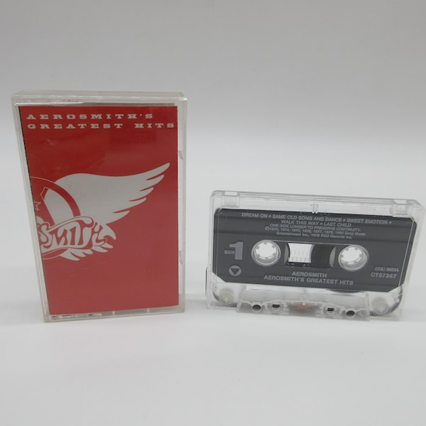 1993 Aerosmith Greatest Hits Cassette - Rock N Roll - Heavy Metal - Punk - Hair Band - 80's