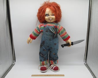 1990&#39;s BRIDE of CHUCKY Doll - Good Guys - Life size - 2 FT tall - with original Knife  - Action Figure Toy Halloween Horror Decoration