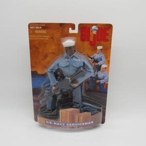 1997 GI JOE 12&quot; US Navy Serviceman - Black Action Soldier - New Sealed  -  12&quot; Gi Joe - Hasbro - Action Figure - Adventure Team - Kenner