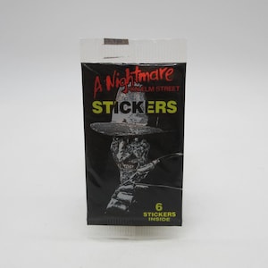 1985 Nightmare On Elm Street Stickers - Unbenutzte Wachspackung - Topps - Non-Sports Card - Nonsport