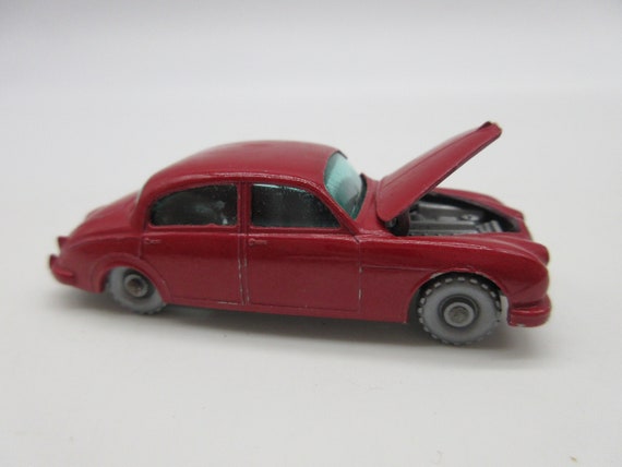 Matchbox Jaguar 3.8 Sedan 65 Vintage Matchbox #65 A RED JAGUAR 3-8