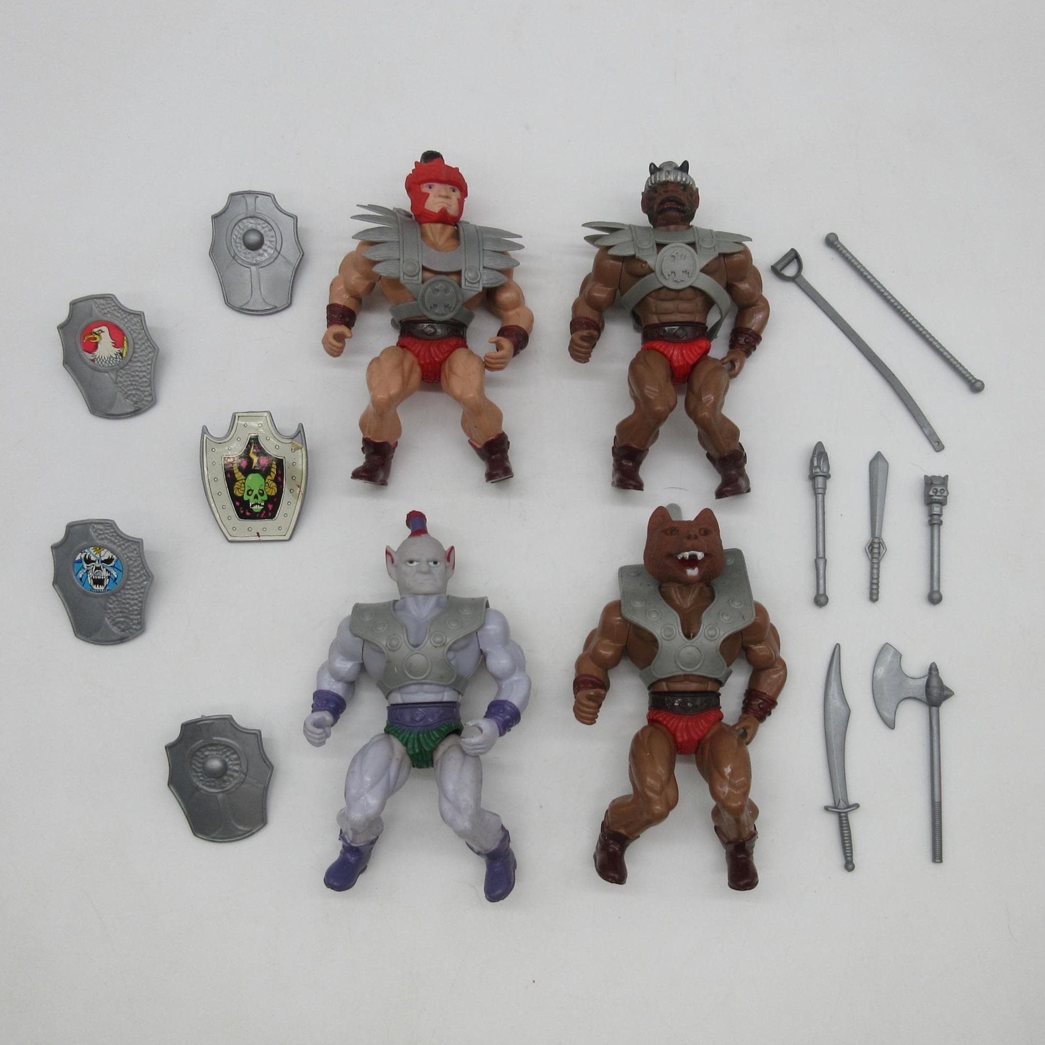 1983 Galaxy Fighters LOT W/anubi, Baltard, Centurn, Mace Ape