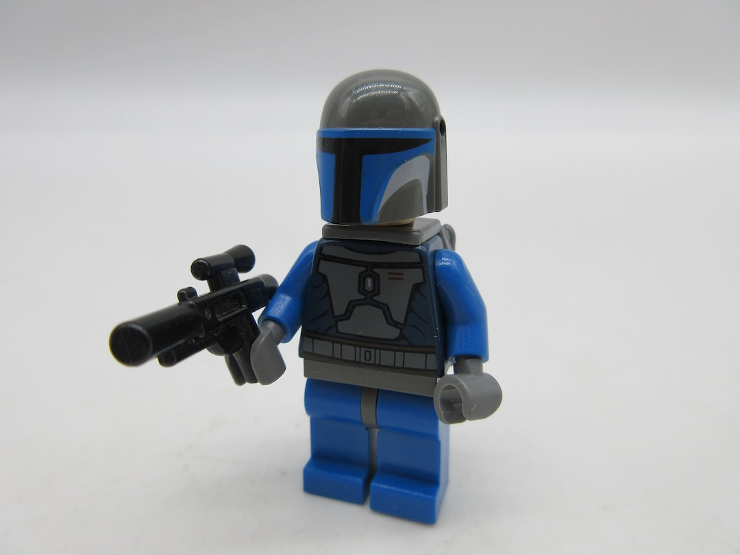 BOBA FETT Star Wars Blue W Blaster Vintage LEGO Mini Figure Mandolorian Minifigure Etsy