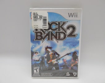 Rock Band 2 Factory Sealed - Complete - CIB - Nintendo Wii (Tested+Cleaned)