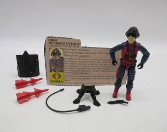 1984 SCRAP IRON 100% Complete w/ Filecard - Gi Joe (Hasbro)  Action figure ARAH Cobra  3 3/4" 12"